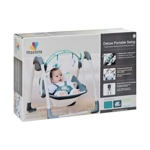 Крісло-шезлонг для немовлят з електро-заколисуванням Mastela 6503 (механізм гойдання: маятник) фото 5