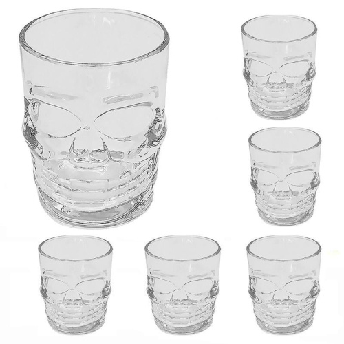 Набір чарок "Череп" 6шт/наб 50мл Stenson R29804-White фото 3