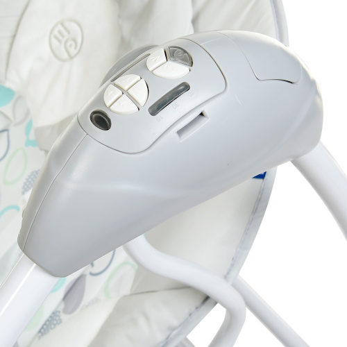 Крісло-гойдалка для немовлят з електро-заколисуванням El Camino ME 1028 SENSA Circles Mint (механізм гойдання: маятник) фото 6