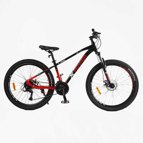 Велосипед спортивний Corso «X-POWER» 27.5" дюймів PW-49580 рама алюмінієва 15``, обладнання Shimano Altus 24 швидкості, вилка ZOOM, зібран на 75%