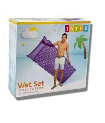 Матрас надувний для плавання Intex 58807 EU «Хвиля» (15*86*229 см, підголовник, вік 8+, до 100 кг) фото 10