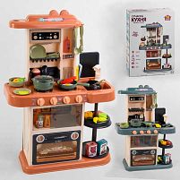 Кухня 65683/ 65583 (6) "TK Group", ВИДАЄТЬСЯ ТІЛЬКИ МІКС ВИДІВ, 2 кольори, на батарейках, підсвічування, звук, мелодії, пар, тече вода, продукти, в ко