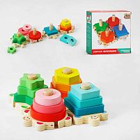 Картинка  Сортер 80465 "4FUN Game Club Wood", "Черепашки", у коробці магазин cd-market