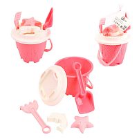 Набір для гри з піском 1553 "Technok Toys", відерце, сито, формочки для піску, у сітці