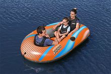 Човен надувний BestWay 61144 NE «Hydro Force Kondor 3000 Raft» (32*122*212 см, гребний, двомісний, двокамерний, надувне дно, до 186 кг)