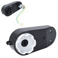 Редуктор колеса в зборі з мотором для дитячого електромотоцикла Bambi Racer M 3687-GEAR BOX (12V, RPM18000, отвір під вісь: Ø10 мм, ↔17 см)