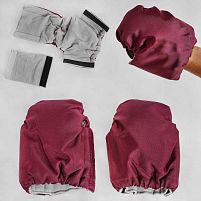 Рукавиці 207731/1012 колір бордовий, на флісі, в пакеті