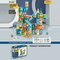 Магнітний конструктор 6695 A 128 деталей, в коробці