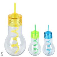 Склянка з кришкою та трубочкою "Bulb" 600мл Stenson R101014