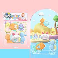 Набір брязкалець 032 6 штук, прорізувач, в пакеті