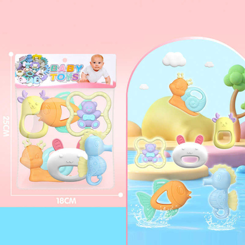 Набір брязкалець 032 6 штук, прорізувач, в пакеті