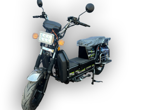 Електроскутер Dominator KNIGHT-RIDER black (колеса: Ø12", акб: 72V/36Ah/Graphene, мотор: 1500W, пробіг на одному заряді до 95 км, до 60 км/г, чорний) фото 2