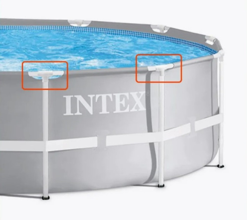 З'єднувач каркаса Intex 12801 (T-подібний, до каркасних круглих басейнів серії Prism Frame Ø305, Ø366 см) фото 6