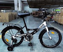 Велосипед дитячий двоколісний Corso MX-43026 «Maxis» (колеса Ø18"/гума, рама: сталь, допоміжні колеса, гальмо ручне, від 6 років)