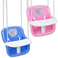 Гойдалка зі столиком Bamsic №6 7006 «Веселий малюк» (сидіння: 32*36*40 см, пластик)