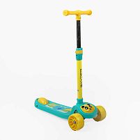 Самокат триколісний Skyper J-699/76 (колеса: передні Ø4.92"/заднє Ø3.15"/PU, рама: сталь/складна, підсвітка, до 30 кг)