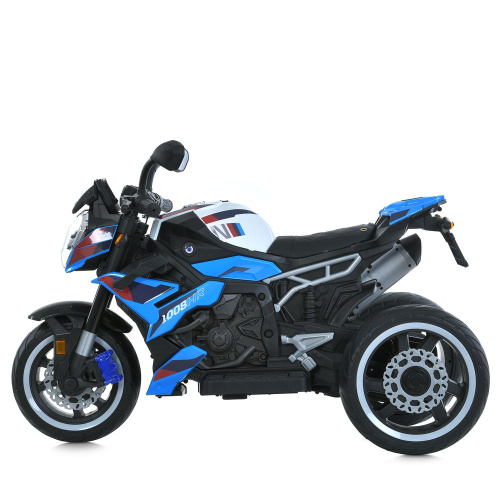 Електромотоцикл дитячий триколісн. Bambi Racer M 6142EL-4 (колеса передні Ø11.4", задні Ø13.4"/EVA, акк 12V/7Ah, мотор 2*12V/25W, до 7 км/г, до 30 кг) фото 4