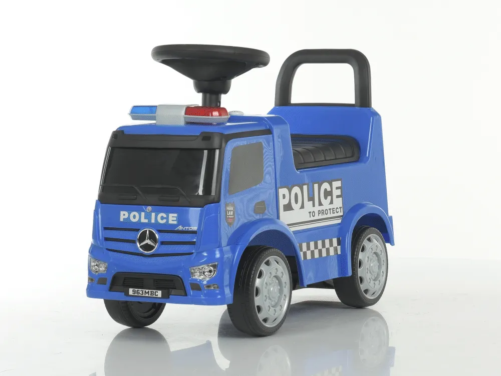 Каталка-толокар Bambi Racer 657-4 «Mercedes» (поліція, музика, на батарейці, синій) фото 2