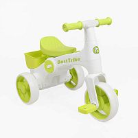 Велосипед дитячий триколісний Best Trike BR-08163 (колеса: PU, рама пластик, кошик, озвучування, до 20 кг)