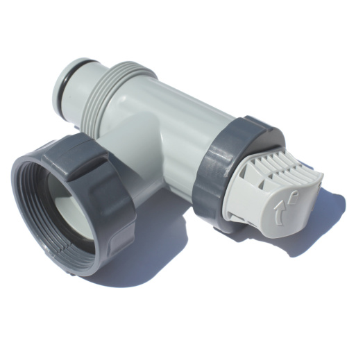 Кран Intex 10747 (плунжерний, для басейну, підходить до каркасних та надувних басейнів, підключення: вхід - гайка Ø58 мм, вихід - хомут Ø38 мм) фото 5
