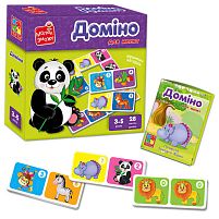 Доміно "Зоопарк" - VT 2100-07 укр. "Vladi Toys", 28 шт, в коробці