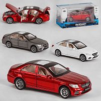 Машинка DL - 47020 (72/2) "Авто Експерт", 3 види, металопластик, 1:32, світло, звук, інерція, відчиняються двері, багажник, капот, в коробці