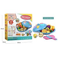 Набір продуктів 130 B1 фрукти, овочі, ніж, дошка для нарізання, в коробці