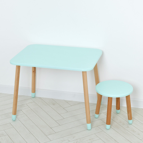 Комплект стіл і стілець Bambi 04-026B (бірюзовий)