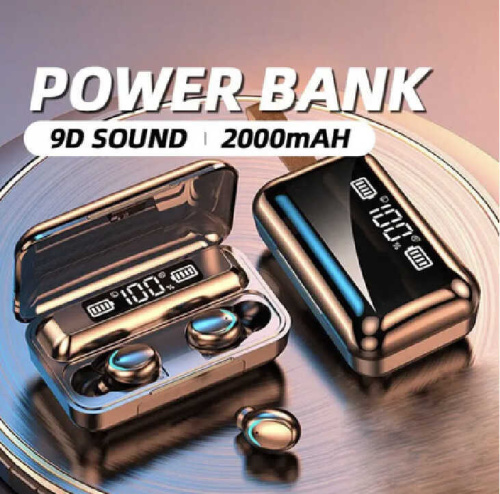 Навушники C 64884 bluetooth, павербанк, мікрофон, сенсорне управління, дисплей, в коробці