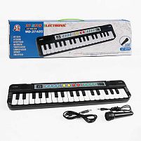 Синтезатор MQ 37 A05 Штрихкод=93495 37 клавіш, ефекти, мікрофон, регулювання гучності, мелодії, запис та відтворення звуків, працює від мережі