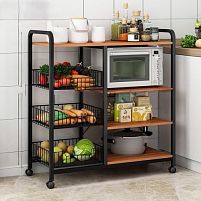 Етажерка на колесах 80*30*103см Stenson M50286