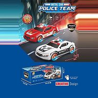 Машинка 3361 A 2 види, металопластик, на батарейках, колесо вільного ходу, звуки, підсвічування, в коробці ВИДАЄТЬСЯ МІКС ВИДІВ