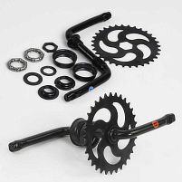 Шатун з гайками та підшипником у зборі SHT-8239 /16 на велосипед 16``