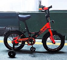 Велосипед дитячий двоколісний Corso MX-15244 «Maxis» (колеса Ø14"/гума, рама: сталь, допоміжні колеса, гальмо ручне, від 4 років)