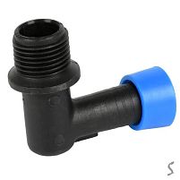 Стартер кутовий для крапельної стрічки з різьбленням 3/4" d32мм PP Stenson R41902