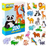 Набір магнітів "Kids Happy Zoo" ML4031-01 EN "Magdum", англ. мова, в коробці