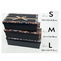 Коробка подарункова "Ornament" 3шт/наб 23*16*10/21*14*8/19*12*7см Stenson R33290BK
