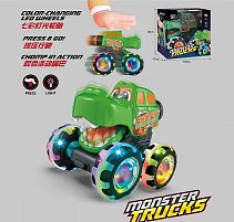 Машинка 17802 заводний механізм, рухає щелепою, підсвічування, на батарейках, в коробці