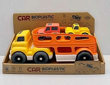 Трейлер 933-672 AM звуки, мелодія, підсвічування, 2 машинки, з біопластику, в коробці