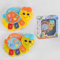 Піаніно 59489 «TK Group», ОЗВУЧУВАННЯ УКРАЇНСЬКОЮ МОВОЮ, «Равлик», 2 види, підсвічування, розучування цифр, мелодії, пісні, в коробці