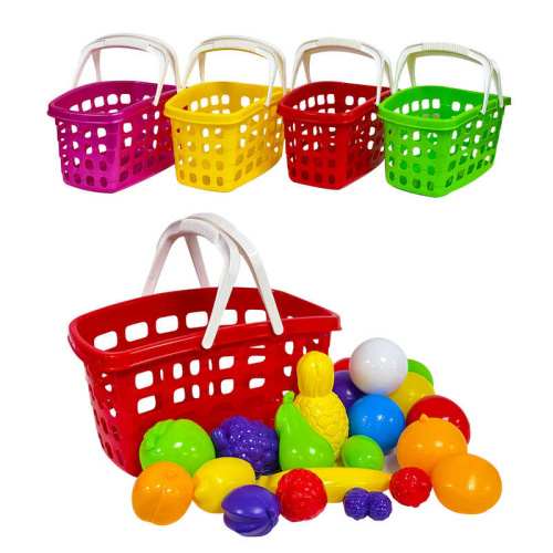 Кошик з ручкою, з фруктами+кульки 010/10 "Bamsic"