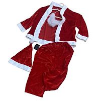 Костюм Санти 5пр/наб 10-12р (штани, кофта, шапка, борода, пояс) Stenson R96026