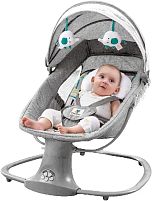 Крісло-шезлонг для немовлят з електро-заколисуванням Mastela 8104 Light Grey (механізм гойдання: поворотний, 3в1)
