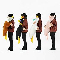 М`яка іграшка M 16970 "Гусак з квіткою", висота 120см