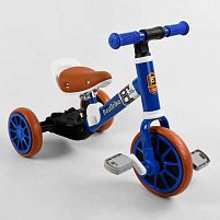 Велосипед дитячий триколісний Best Trike 96021 (1) , 2в1, велобіг, металева рама, піно колесо EVA, переднє d = 21см, заднє d = 17см, в коробці