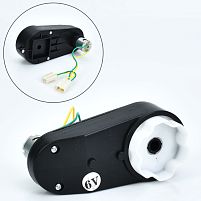 Картинка  Редуктор колеса в зборі з мотором для толокара Bambi M 5788, M 5789-GEAR BOX (6V, 14W, RPM17000, отвір під вісь: Ø10 мм, ↔17 см) магазин cd-market