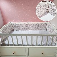 Бортик у ліжко "Єдиноріг" 51071 стьобані на три сторони, тканина СИТЕЦЬ, розмір 120*30 см "Bimbo"