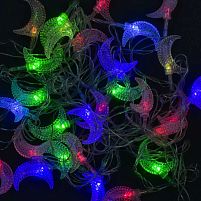 Гірлянда світлодіодна С 23453 "Місяць"  довжина 5 метрів, 28 ламп., від мережі 220 В, кольорова, у пакеті