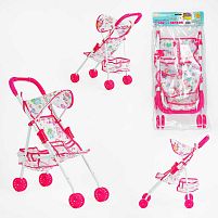 Візок для ляльок ТК 36-934 "TK Group", складна конструкція, кошик, в пакеті