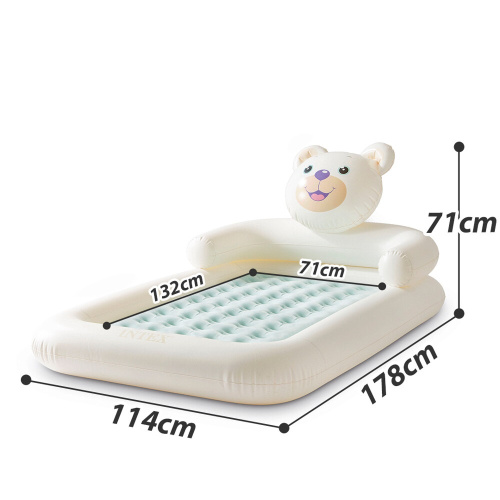 Дитяче надувне ліжко Intex 66814 «Ведмідь» (односпальне, 71*114*178 см., ручний насос, сумка, навантаження: до 65 кг.) фото 6